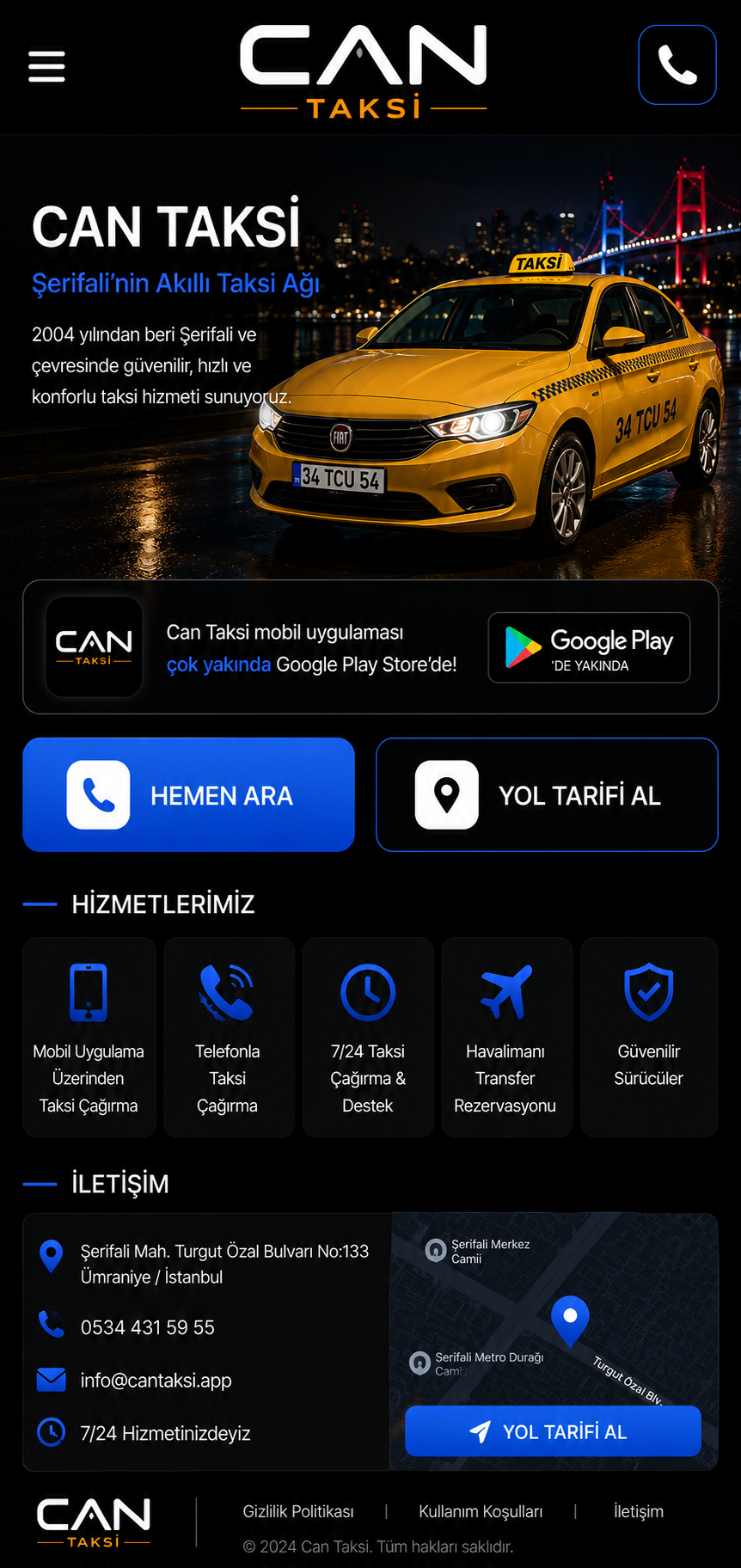 Can Taksi - Şerifali'nin Akıllı Taksi Ağı